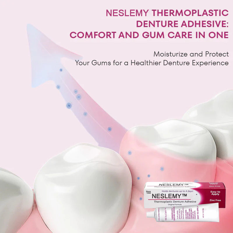 🔥 NESLEMY™ thermoplastic denture Adhesive (👨⚕️ dentist's recommendation) Limited time 24 hours promotion, miss no more!